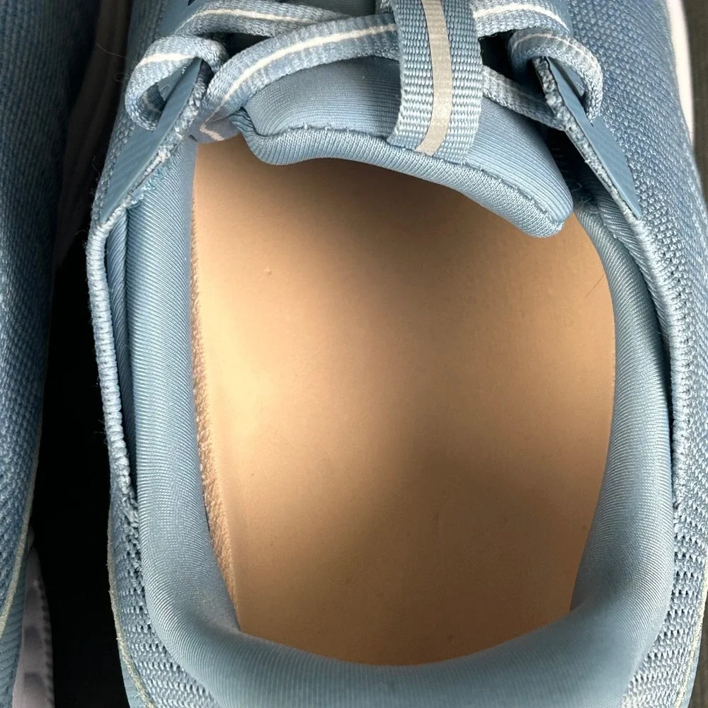 Orthofeet Womens Blue‎ Stretch Knit Walking Shoes Comfort Sneakers 11.5 Wide